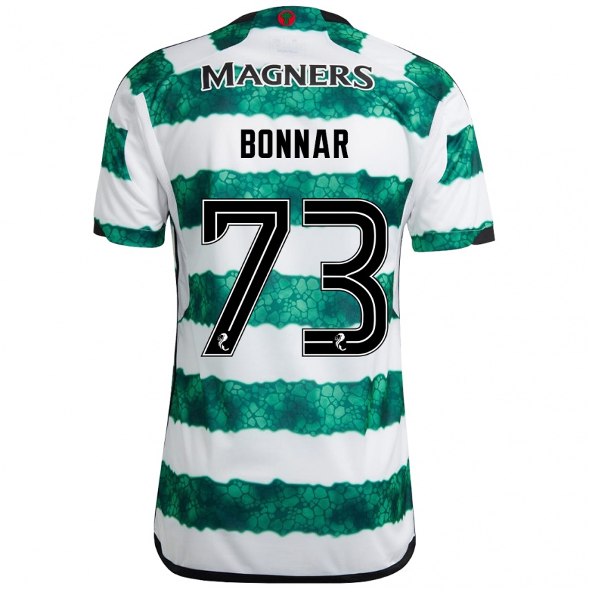 Bambino Maglia Jude Bonnar #73 Verde Kit Gara Home 2023/24 Maglietta