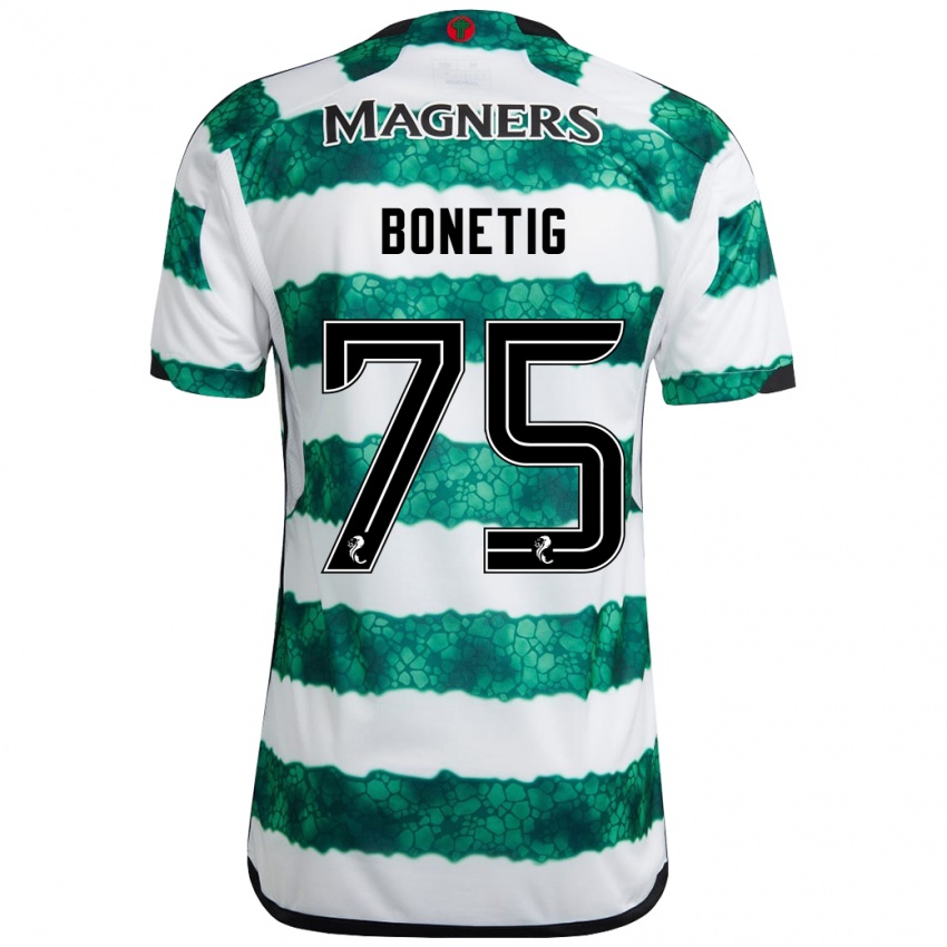 Bambino Maglia Liam Bonetig #75 Verde Kit Gara Home 2023/24 Maglietta