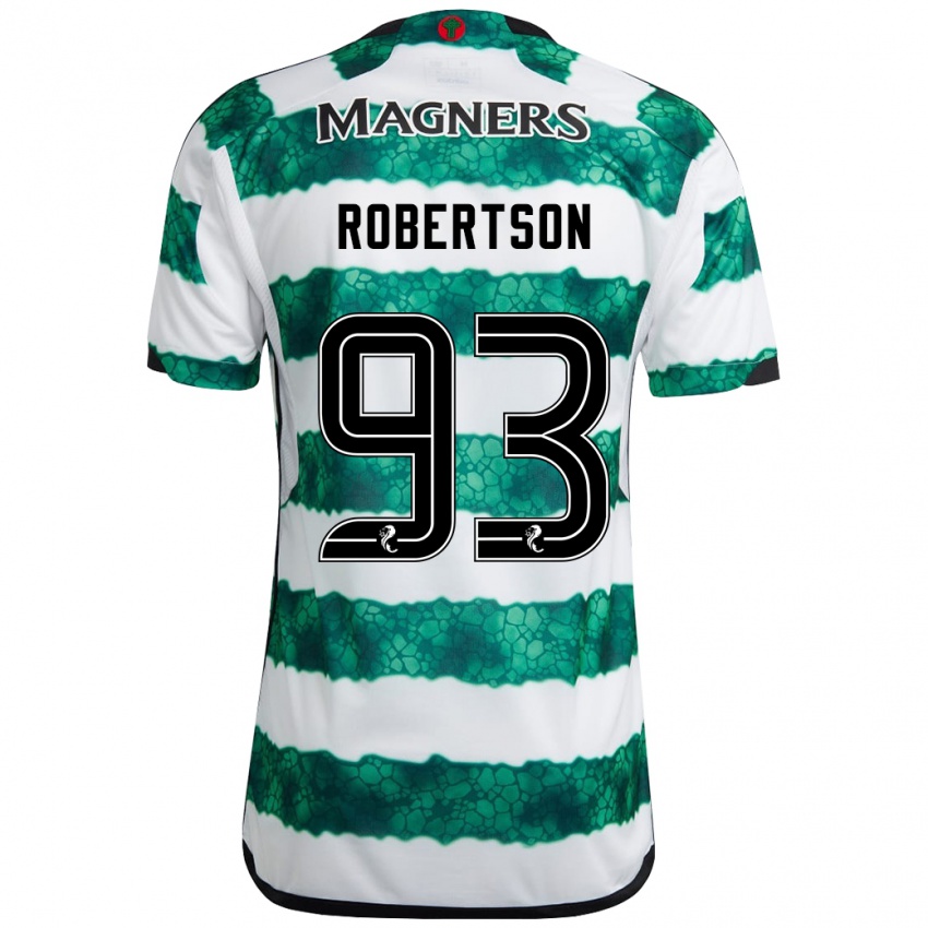 Bambino Maglia Mitchell Robertson #93 Verde Kit Gara Home 2023/24 Maglietta