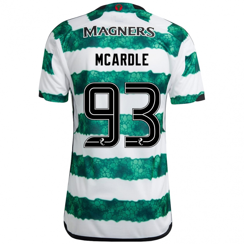 Bambino Maglia Sean Mcardle #93 Verde Kit Gara Home 2023/24 Maglietta