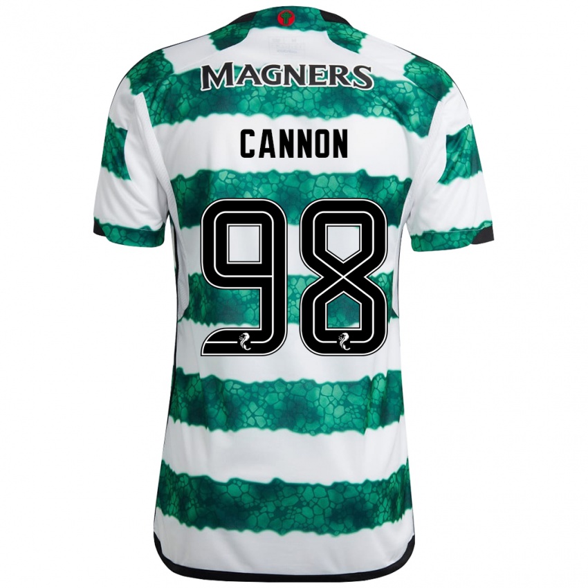 Bambino Maglia Aidan Cannon #98 Verde Kit Gara Home 2023/24 Maglietta