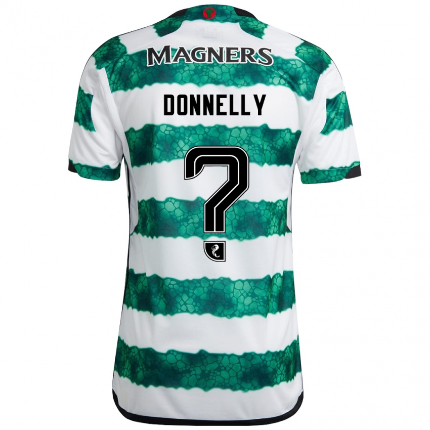 Bambino Maglia Jacob Donnelly #0 Verde Kit Gara Home 2023/24 Maglietta