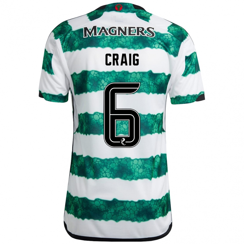 Bambino Maglia Chloe Craig #6 Verde Kit Gara Home 2023/24 Maglietta