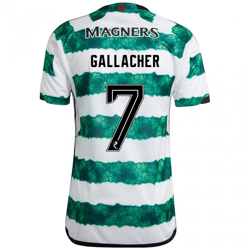 Bambino Maglia Amy Gallacher #7 Verde Kit Gara Home 2023/24 Maglietta