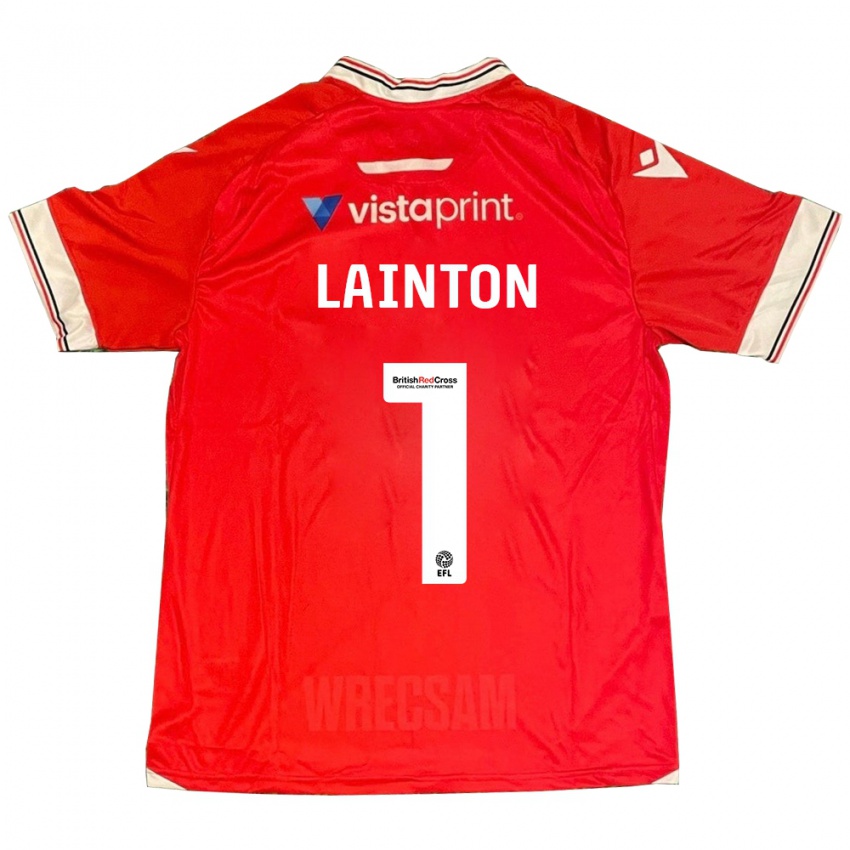 Bambino Maglia Rob Lainton #1 Rosso Kit Gara Home 2023/24 Maglietta