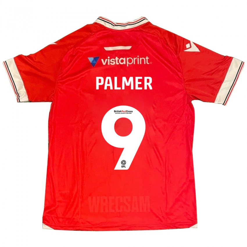 Bambino Maglia Ollie Palmer #9 Rosso Kit Gara Home 2023/24 Maglietta