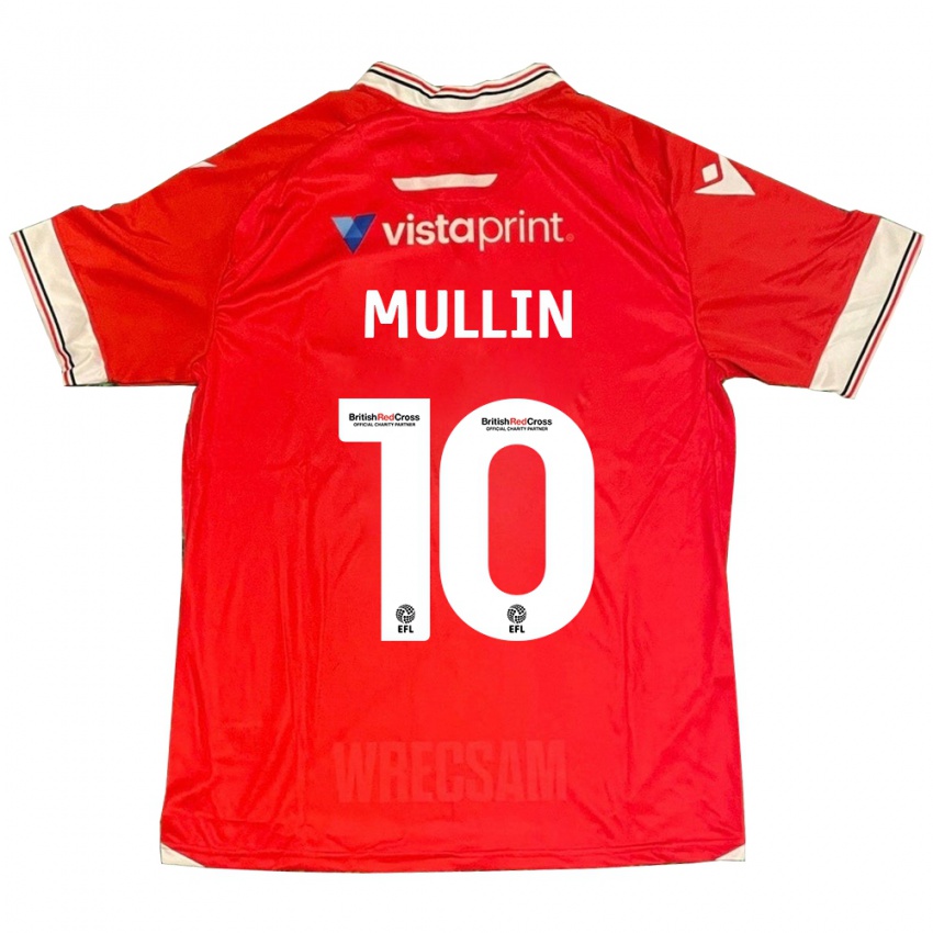 Bambino Maglia Paul Mullin #10 Rosso Kit Gara Home 2023/24 Maglietta