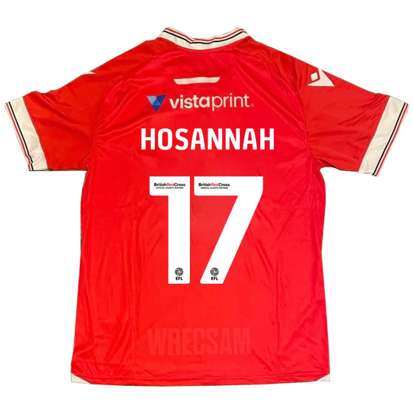 Bambino Maglia Bryce Hosannah #17 Rosso Kit Gara Home 2023/24 Maglietta