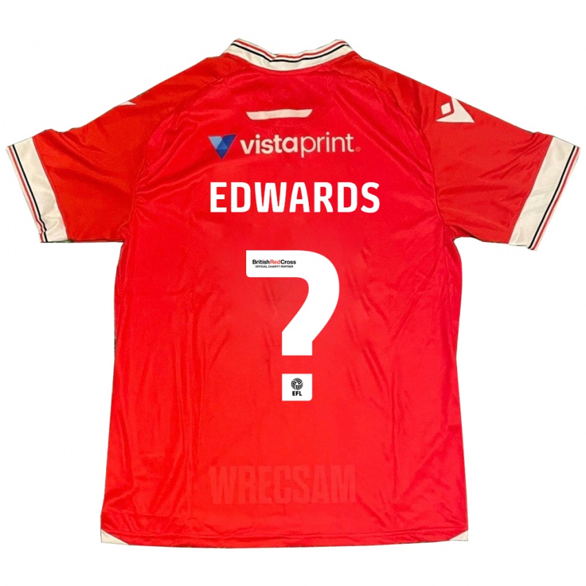 Bambino Maglia Callum Edwards #0 Rosso Kit Gara Home 2023/24 Maglietta