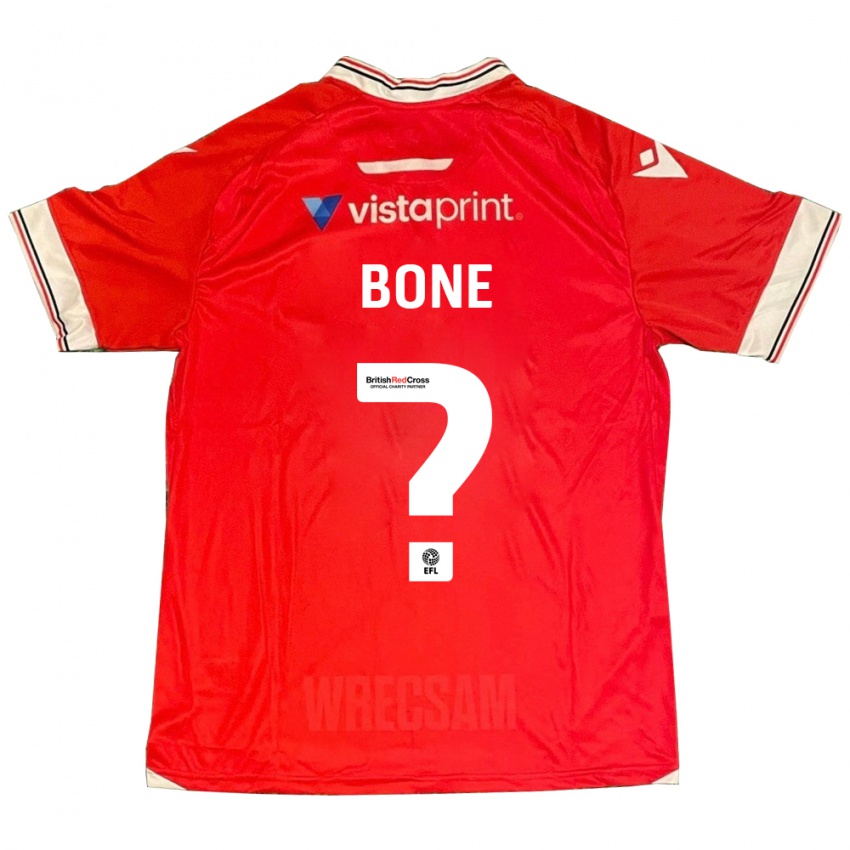 Bambino Maglia Kai Bone #0 Rosso Kit Gara Home 2023/24 Maglietta