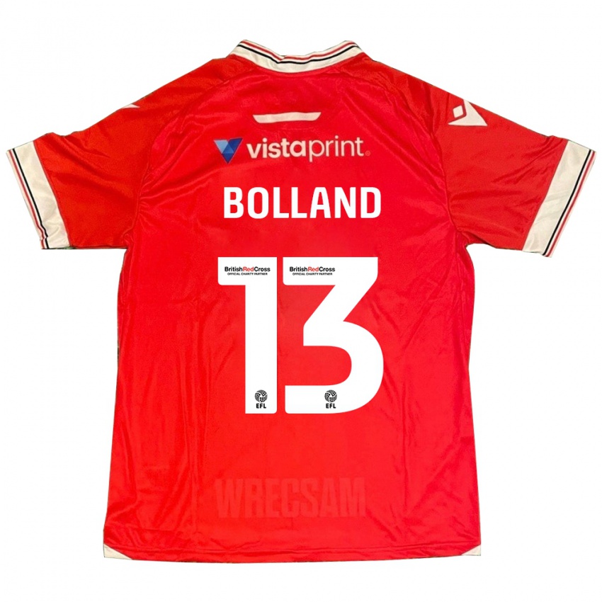 Bambino Maglia Charlotte Bolland #13 Rosso Kit Gara Home 2023/24 Maglietta