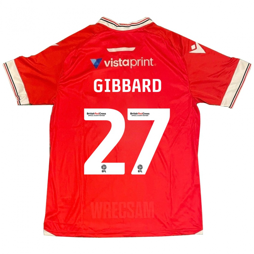 Bambino Maglia Mari Gibbard #27 Rosso Kit Gara Home 2023/24 Maglietta