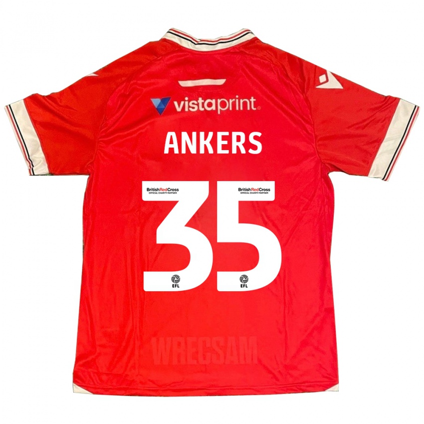 Bambino Maglia Chloe Ankers #35 Rosso Kit Gara Home 2023/24 Maglietta