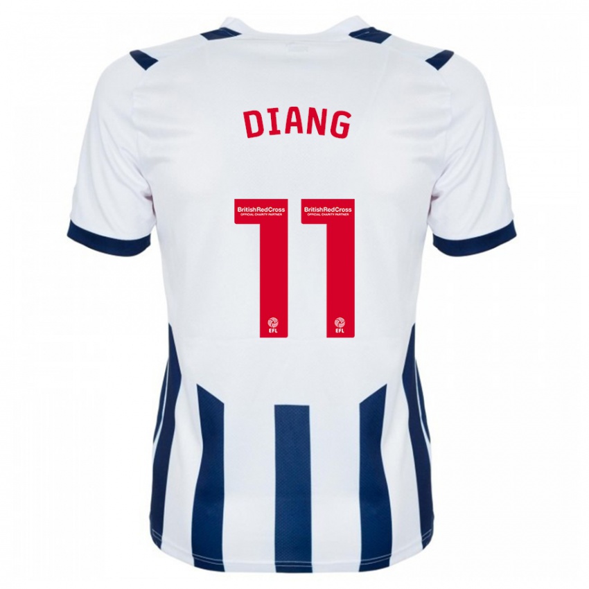 Bambino Maglia Grady Diangana #11 Bianco Kit Gara Home 2023/24 Maglietta