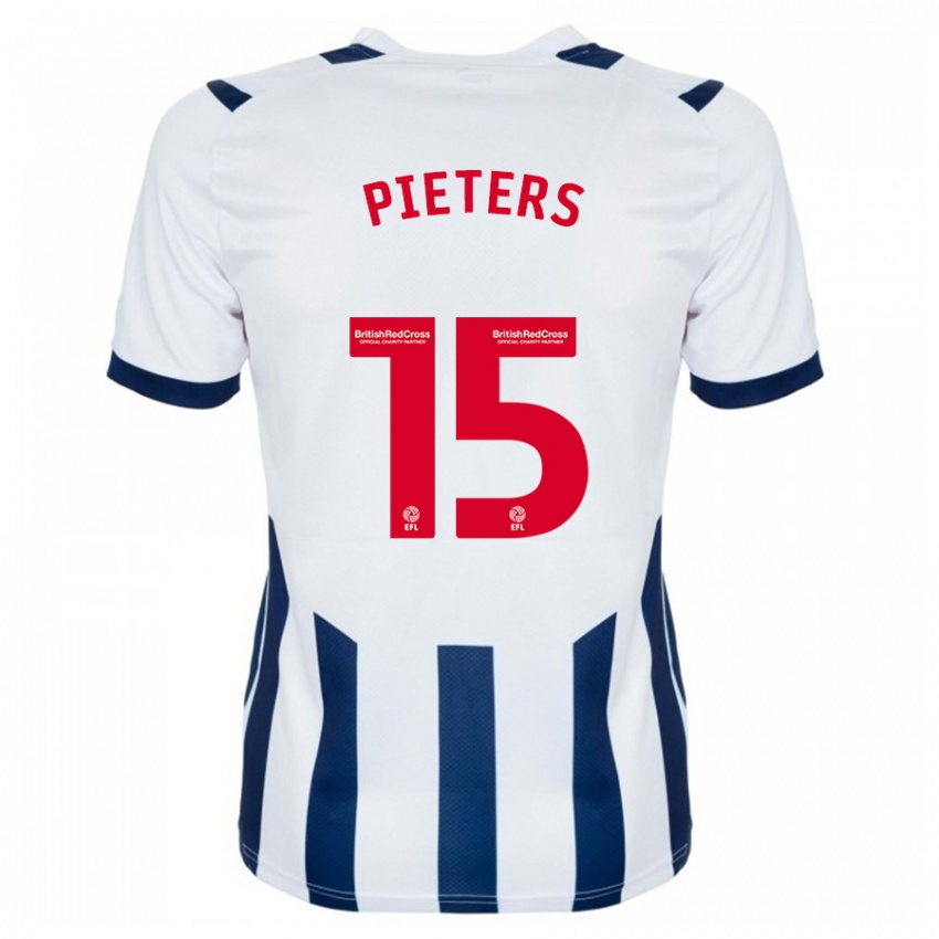 Bambino Maglia Erik Pieters #15 Bianco Kit Gara Home 2023/24 Maglietta