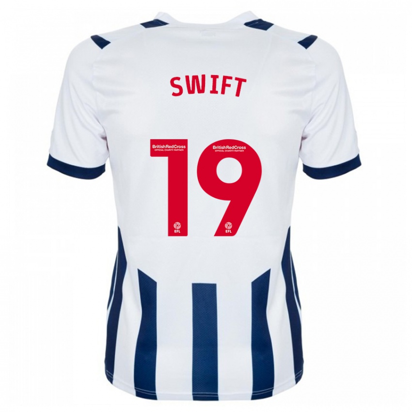 Bambino Maglia John Swift #19 Bianco Kit Gara Home 2023/24 Maglietta