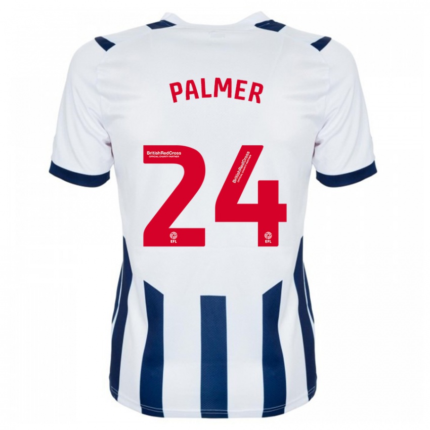 Bambino Maglia Alex Palmer #24 Bianco Kit Gara Home 2023/24 Maglietta