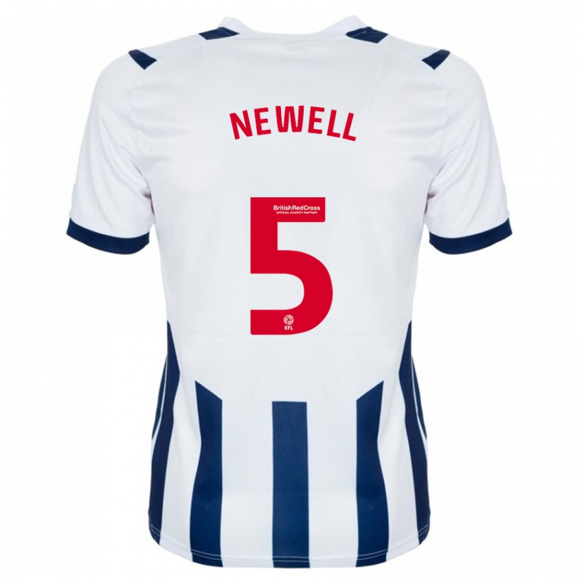 Bambino Maglia Lucy Newell #5 Bianco Kit Gara Home 2023/24 Maglietta