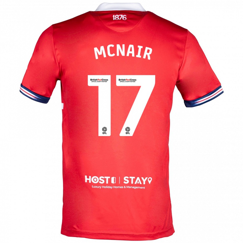 Bambino Maglia Paddy Mcnair #17 Rosso Kit Gara Home 2023/24 Maglietta