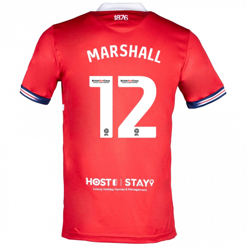 Bambino Maglia Eve Marshall #12 Rosso Kit Gara Home 2023/24 Maglietta