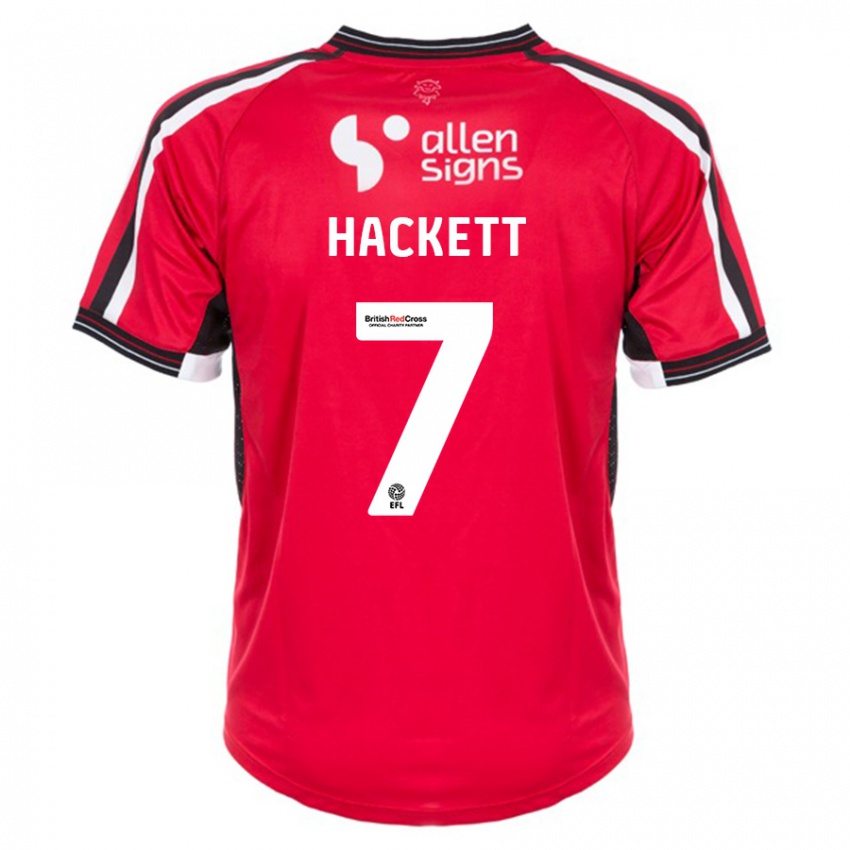 Bambino Maglia Reeco Hackett #7 Rosso Kit Gara Home 2023/24 Maglietta