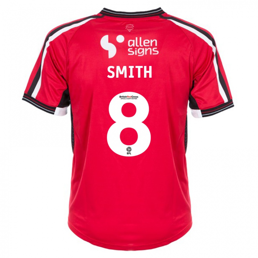 Bambino Maglia Alistair Smith #8 Rosso Kit Gara Home 2023/24 Maglietta