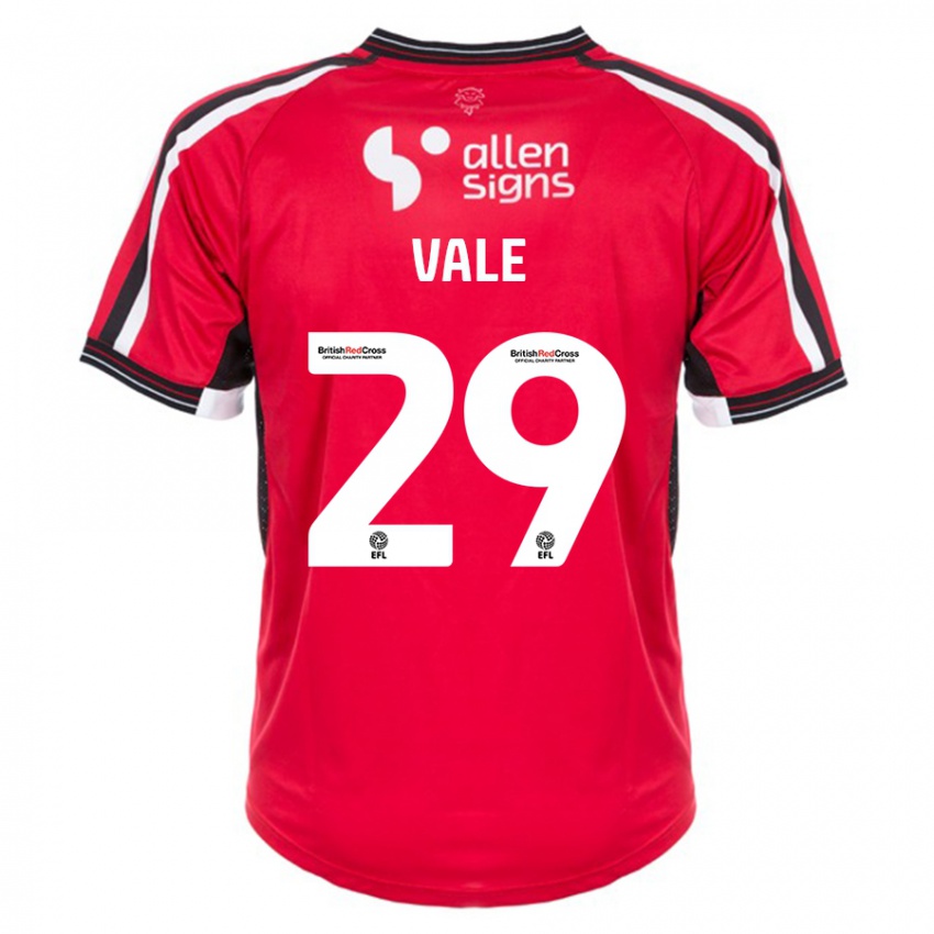 Bambino Maglia Jack Vale #29 Rosso Kit Gara Home 2023/24 Maglietta