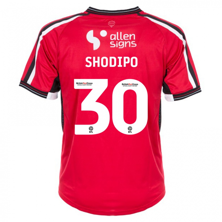 Bambino Maglia Olamide Shodipo #30 Rosso Kit Gara Home 2023/24 Maglietta