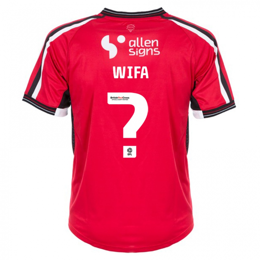 Bambino Maglia Dakara Wifa #0 Rosso Kit Gara Home 2023/24 Maglietta