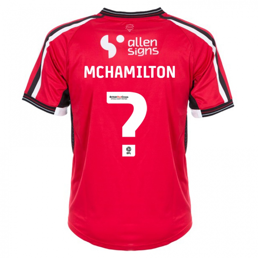 Bambino Maglia Toni Mchamilton #0 Rosso Kit Gara Home 2023/24 Maglietta