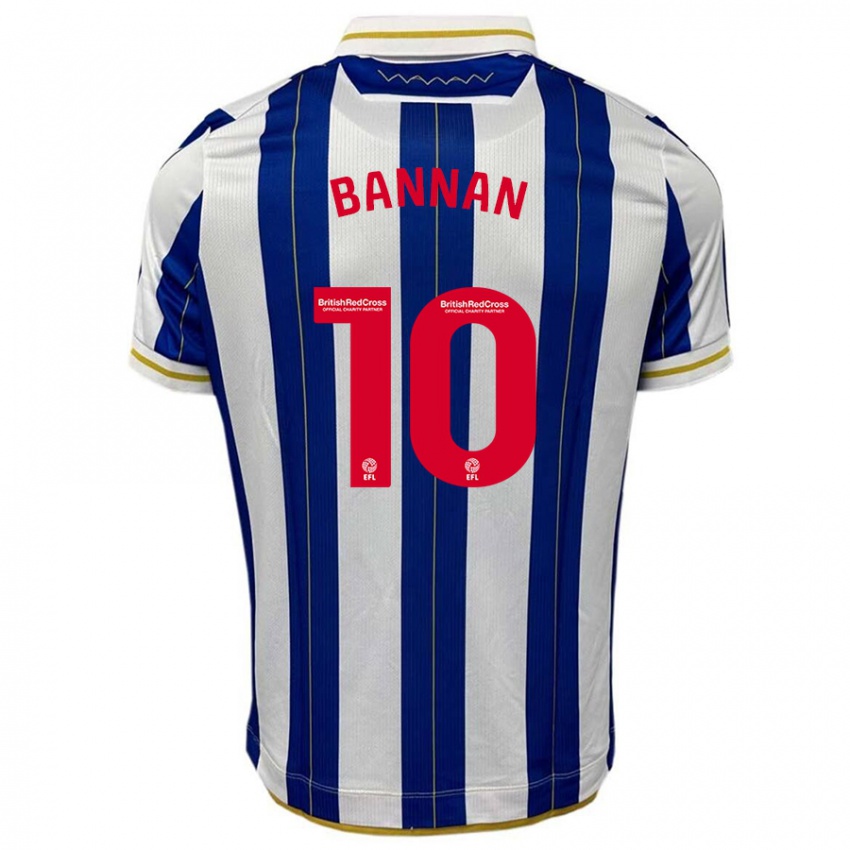 Bambino Maglia Barry Bannan #10 Blu Bianco Kit Gara Home 2023/24 Maglietta