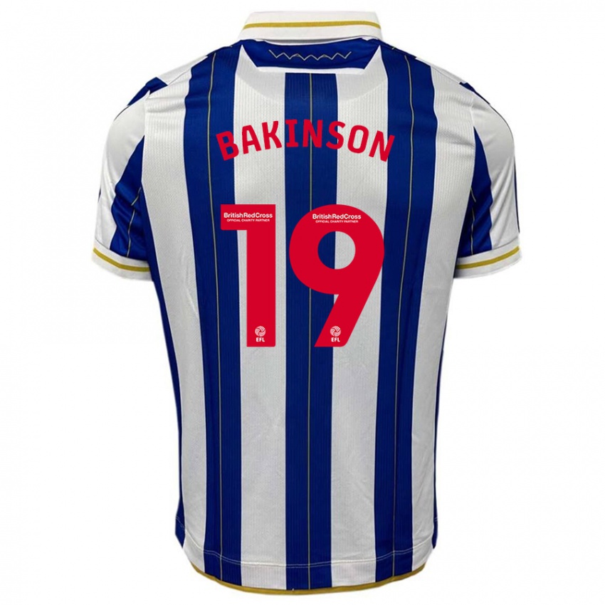 Bambino Maglia Tyreeq Bakinson #19 Blu Bianco Kit Gara Home 2023/24 Maglietta