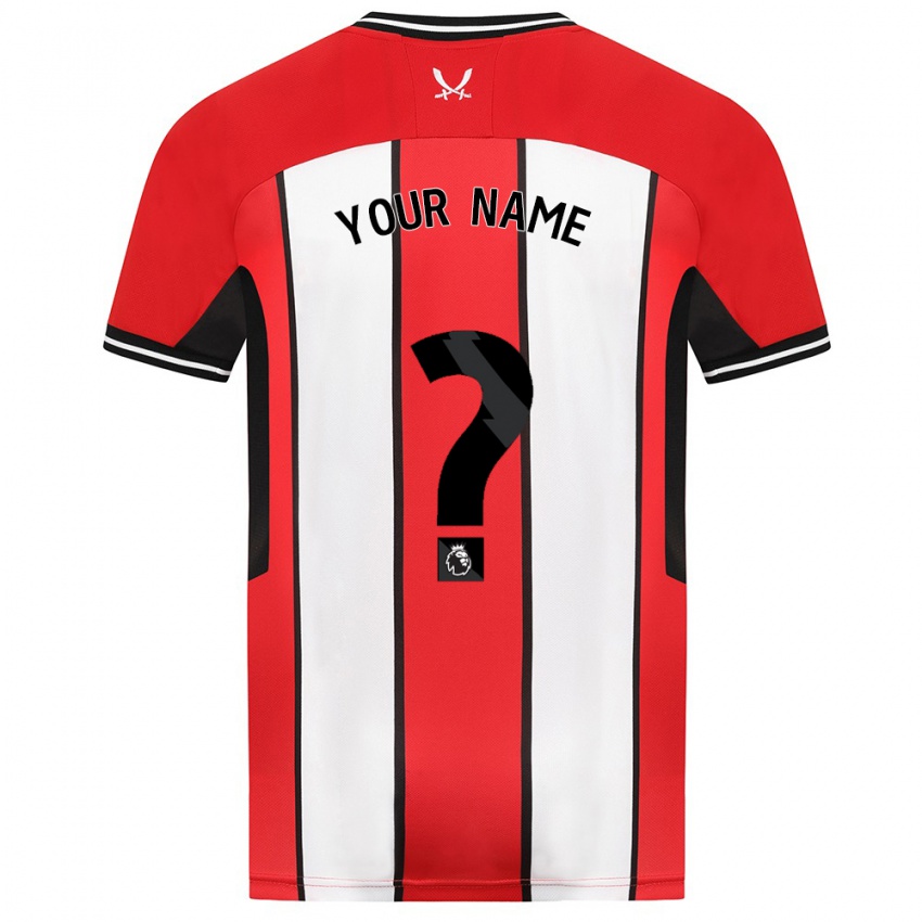 Bambino Maglia Il Tuo Nome #0 Rosso Kit Gara Home 2023/24 Maglietta