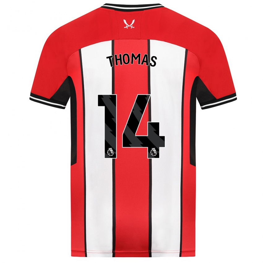 Bambino Maglia Luke Thomas #14 Rosso Kit Gara Home 2023/24 Maglietta