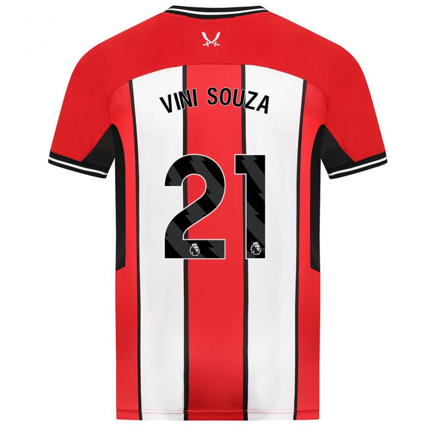 Bambino Maglia Vini Souza #21 Rosso Kit Gara Home 2023/24 Maglietta