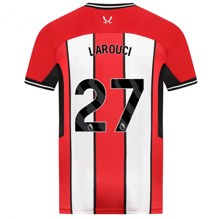 Bambino Maglia Yasser Larouci #27 Rosso Kit Gara Home 2023/24 Maglietta