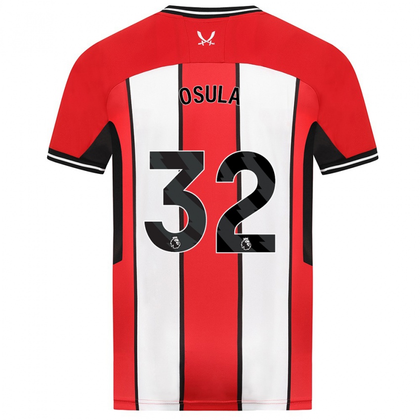 Bambino Maglia William Osula #32 Rosso Kit Gara Home 2023/24 Maglietta