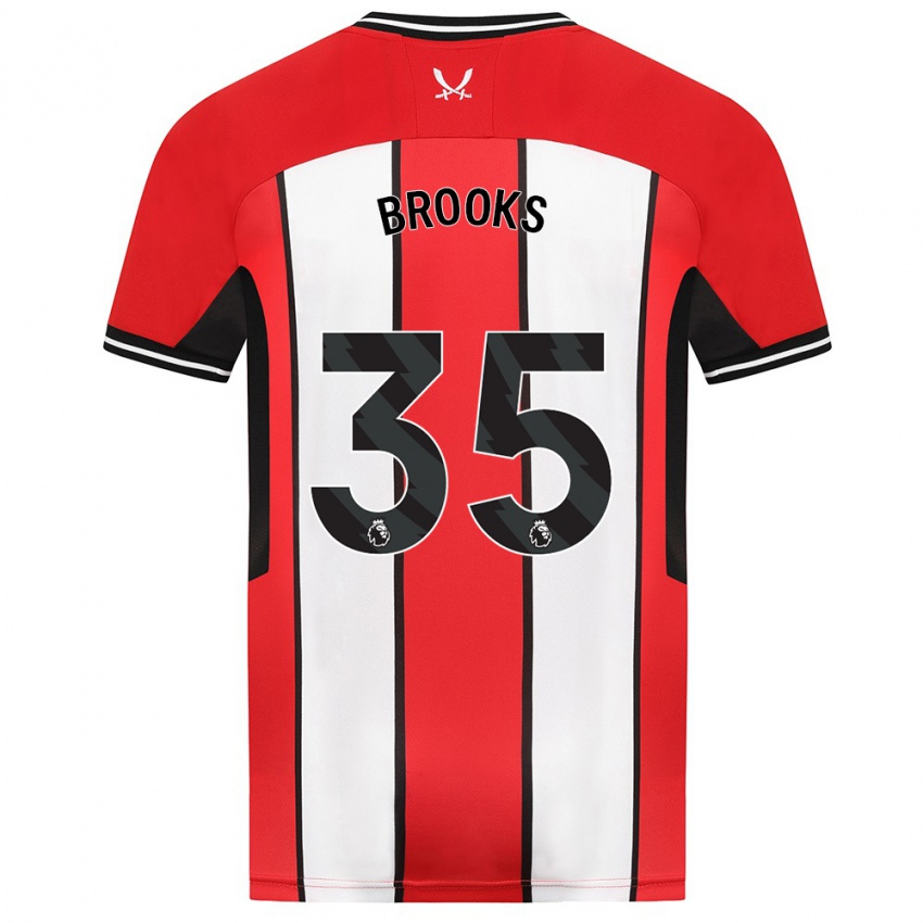 Bambino Maglia Andre Brooks #35 Rosso Kit Gara Home 2023/24 Maglietta