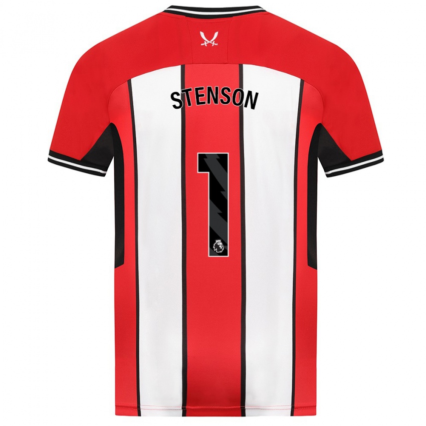 Bambino Maglia Fran Stenson #1 Rosso Kit Gara Home 2023/24 Maglietta