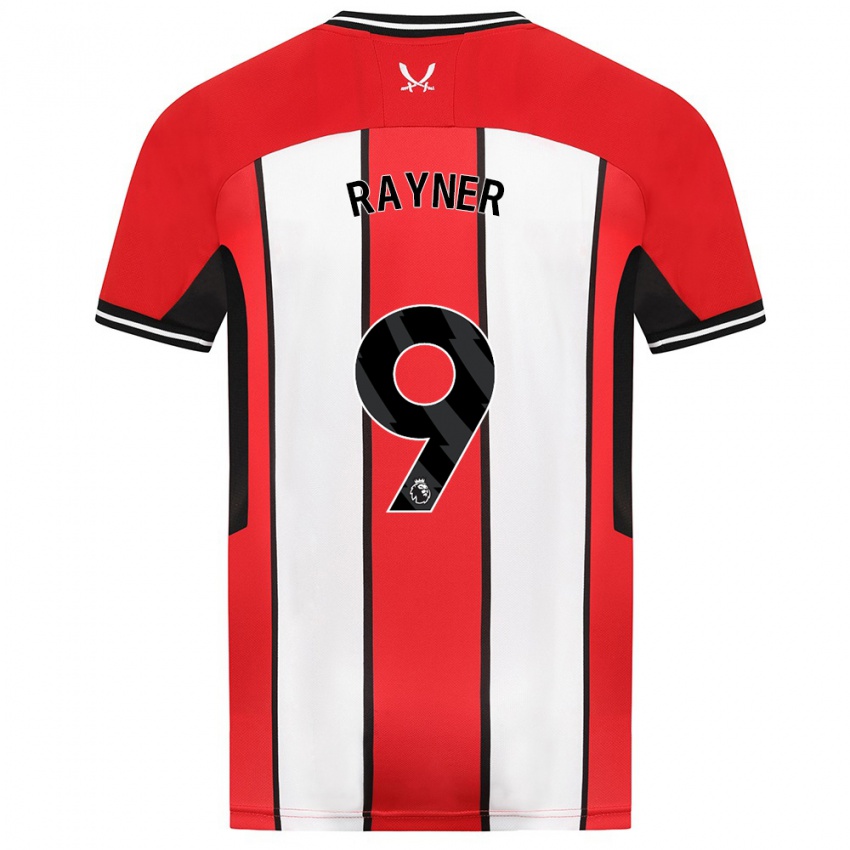 Bambino Maglia Rebecca Rayner #9 Rosso Kit Gara Home 2023/24 Maglietta