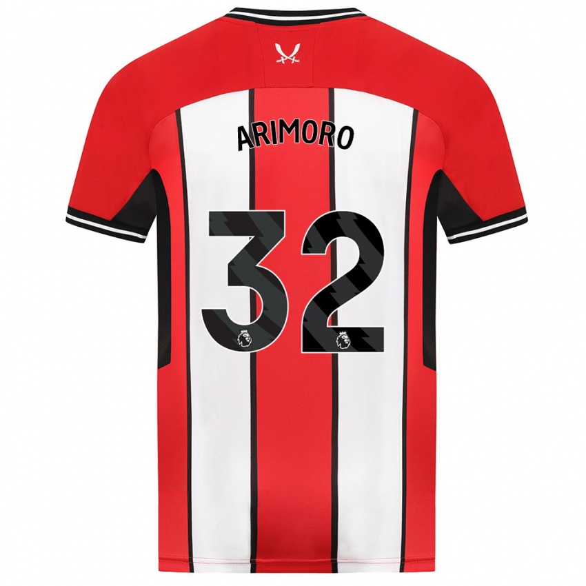 Bambino Maglia Juliet Khinde Adebowale-Arimoro #32 Rosso Kit Gara Home 2023/24 Maglietta