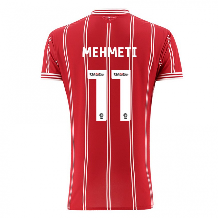 Bambino Maglia Anis Mehmeti #11 Rosso Kit Gara Home 2023/24 Maglietta