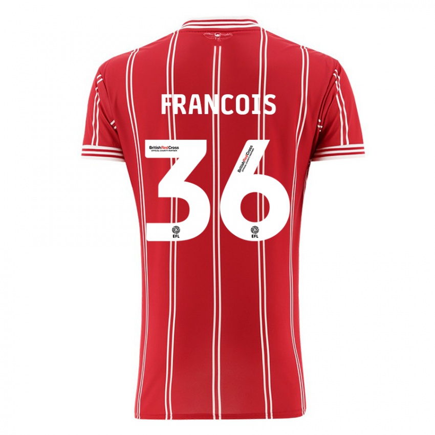 Bambino Maglia Marlee Francois #36 Rosso Kit Gara Home 2023/24 Maglietta