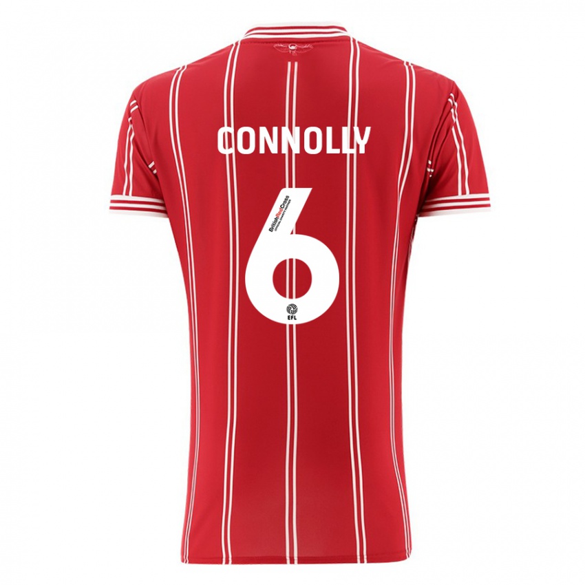 Bambino Maglia Megan Connolly #6 Rosso Kit Gara Home 2023/24 Maglietta