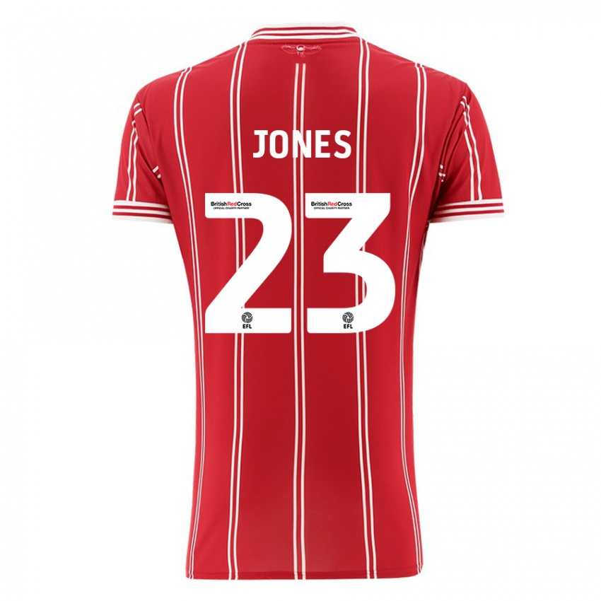 Bambino Maglia Carrie Jones #23 Rosso Kit Gara Home 2023/24 Maglietta