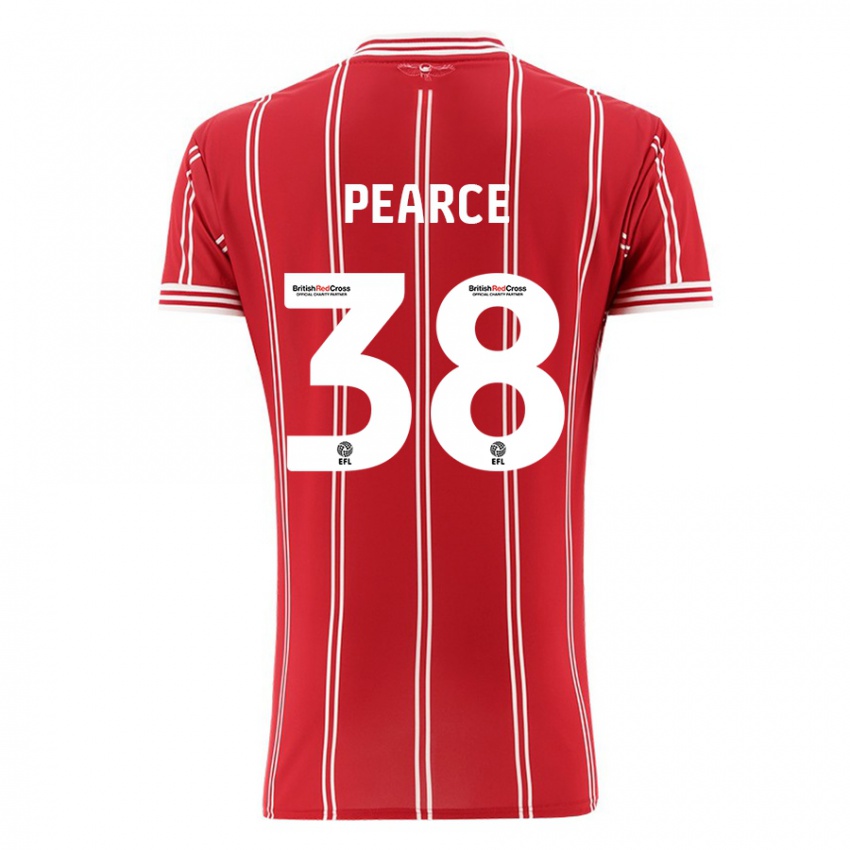 Bambino Maglia Manon Pearce #38 Rosso Kit Gara Home 2023/24 Maglietta