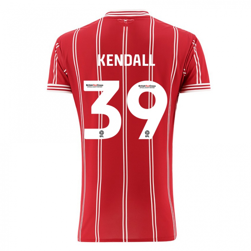 Bambino Maglia Maya Kendall #39 Rosso Kit Gara Home 2023/24 Maglietta