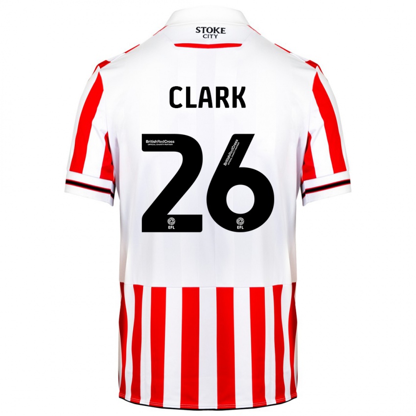 Bambino Maglia Ciaran Clark #26 Rosso Bianco Kit Gara Home 2023/24 Maglietta