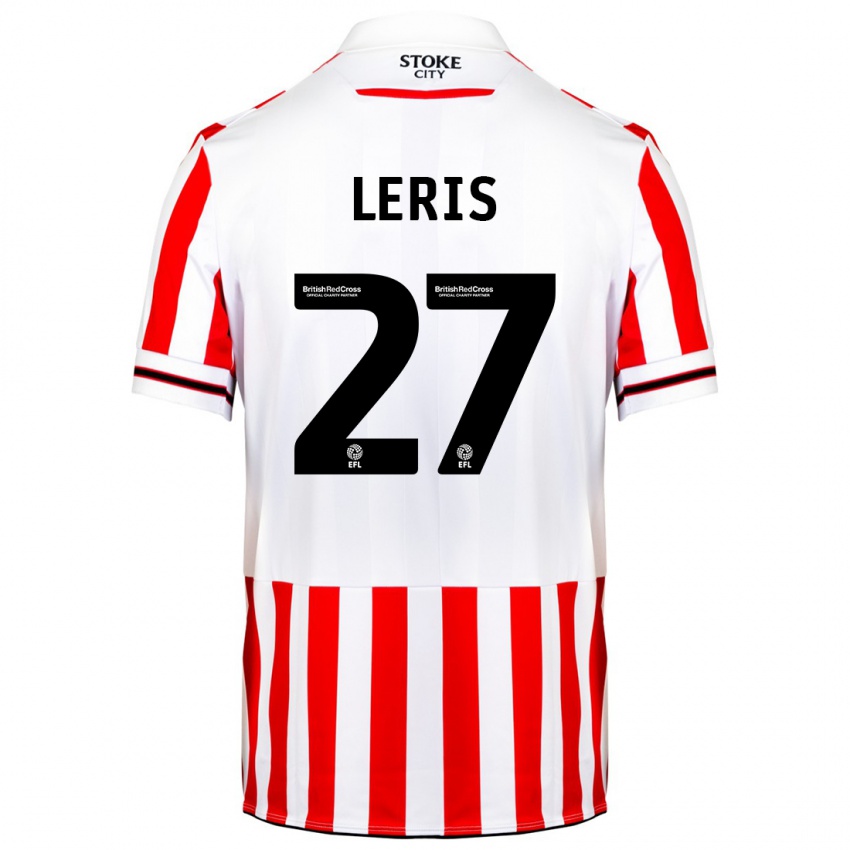 Bambino Maglia Mehdi Léris #27 Rosso Bianco Kit Gara Home 2023/24 Maglietta