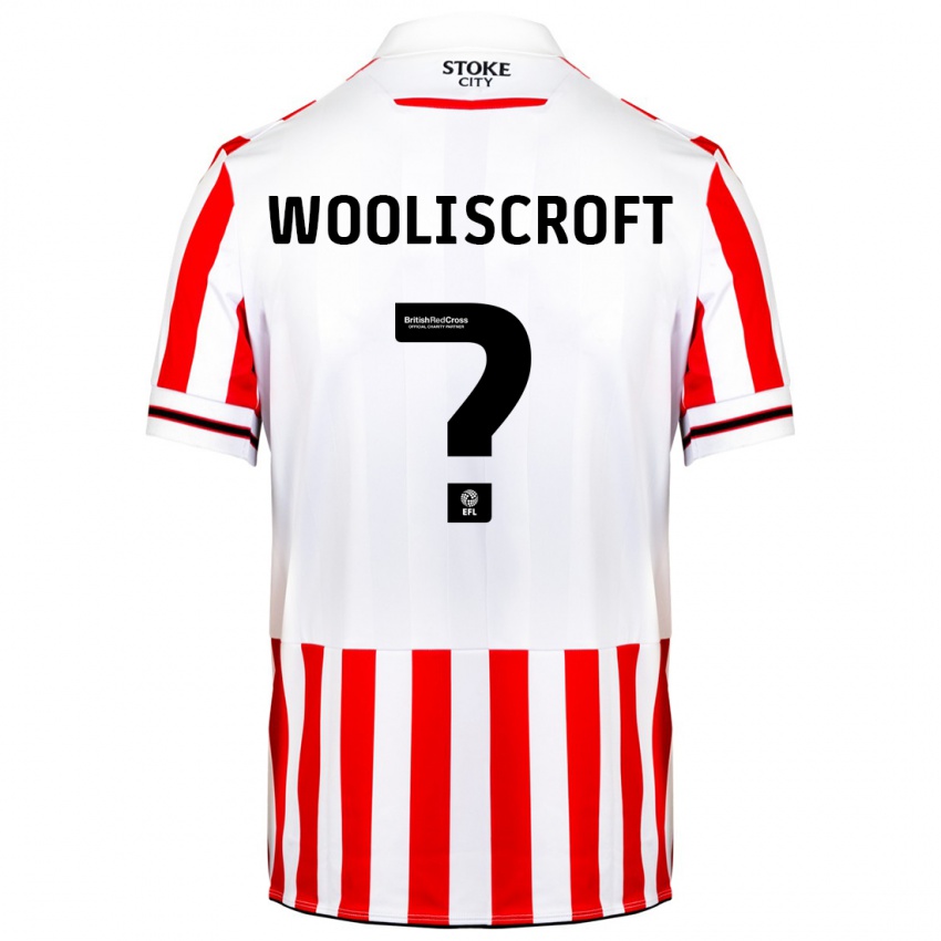 Bambino Maglia Morgan Wooliscroft #0 Rosso Bianco Kit Gara Home 2023/24 Maglietta